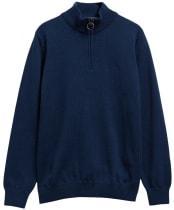 Men’s Barbour Cotton Half Zip Sweater - Estate Blue