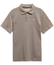 Men's Barbour Tartan Pique Polo Shirt - Greystone