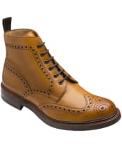 Men's Loake Bedale Brogue Derby Boot - Tan