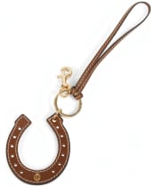 Fairfax & Favor Horse Shoe Bag Charm - Tan