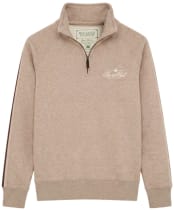 Women's Holland Cooper Sports Club Quarter Zip Sweat - Latte Marl