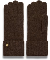 Women's Holland Cooper Classic Logo Glove - Chocolate