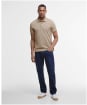 Men's Barbour Sports Polo 215G - Washed Stone