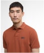Men's Barbour International Essential Polo - Dark Ginger