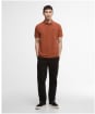 Men's Barbour International Essential Polo - Dark Ginger