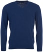 Mens Barbour Essential Lambswool V Neck Sweater - Deep Blue