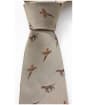 Men's Alan Paine Ripon Silk Tie - Bird and Dog Design - Gold