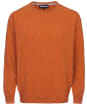 Men's Barbour Essential Lambswool Crew Neck Sweater - New Amber