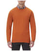 Men's Barbour Essential Lambswool Crew Neck Sweater - New Amber