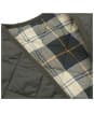 Men's Barbour Quilted Waistcoat / Zip-in Liner - Olive