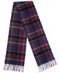 Women's Barbour Vintage Winter Plaid Scarf - Navy