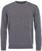 Men's Barbour Essential Lambswool Crew Neck Sweater - New Storm Grey