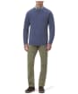 Men's Barbour Essential Lambswool Crew Neck Sweater - Light Denim