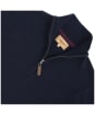 Men's Schoffel Cotton ¼ Zip Jumper - Navy Blue