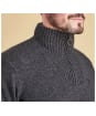 Men's Barbour Essential Lambswool Half Zip Sweater - Charcoal
