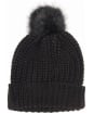 Women's Barbour Saltburn Bobble Hat - Black