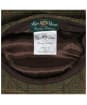 Men's Alan Paine Combrook Waterproof Tweed Flat Cap - Peat