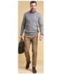 Men’s Barbour Tisbury Crew Neck Sweater - Light Grey