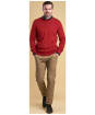 Men’s Barbour Tisbury Crew Neck Sweater - Rich Red