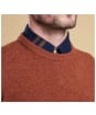Men’s Barbour Tisbury Crew Neck Sweater - Dark Clay