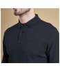 Men’s Barbour Long Sleeved Sports Polo Shirt - Black