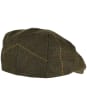 Men's Alan Paine Combrook Waterproof Tweed Flat Cap - Forest Green