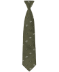 Men's Alan Paine Ripon Silk Tie - Bird & Dog Design - Olive