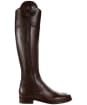 Women’s Fairfax & Favor Regina Flat Leather Boots - Mahogany Leather