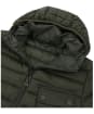 Men's Barbour International Ouston Hooded Quilted Jacket - Olive