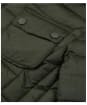 Men's Barbour International Ouston Hooded Quilted Jacket - Olive