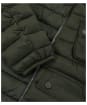 Men's Barbour International Ouston Hooded Quilted Jacket - Olive