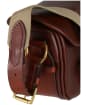 Alan Paine Leather Cartridge Bag - Brown
