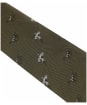 Men's Alan Paine Ripon Silk Tie - Bird & Dog Design - Olive