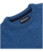 Men's Barbour Essential Lambswool Crew Neck Sweater - Blue Steel