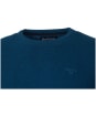 Men's Barbour Essential Lambswool Crew Neck Sweater - Dark Aqua