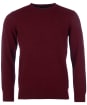 Men's Barbour Essential Lambswool Crew Neck Sweater - Ruby