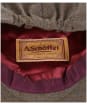 Women's Schoffel Chatsworth Tweed Cap - Loden Green Herringbone Tweed