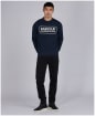 Men's Barbour International Large Logo Sweater - Navy