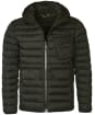 Men's Barbour International Ouston Hooded Quilted Jacket - Olive