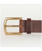 Men’s Barbour Tartan Piped Belt - Brown