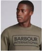 Men's Barbour International Large Logo Sweater - DUSKY KHAKI