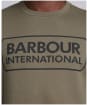 Men's Barbour International Large Logo Sweater - DUSKY KHAKI