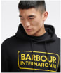 Barbour International Pop Over Hoodie - Black