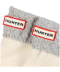 Kids Hunter Recycled Mini Cable Boot Socks - Hunter White / Pale Grey