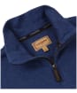 Men's Schöffel Cotton French Ribbed ¼ Zip Sweater - French Navy
