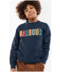 Boy's Barbour Alfie Crew Sweatshirt - Navy