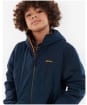 Boy's Barbour Hooded Liddesdale Quilted Jacket - Navy