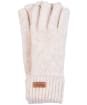 Women's Barbour Montrose Knitted Gloves - Oatmeal