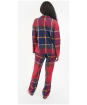 Women's Barbour Large Scale Ellery Pyjama Set - Red Tartan