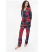 Women's Barbour Large Scale Ellery Pyjama Set - Red Tartan